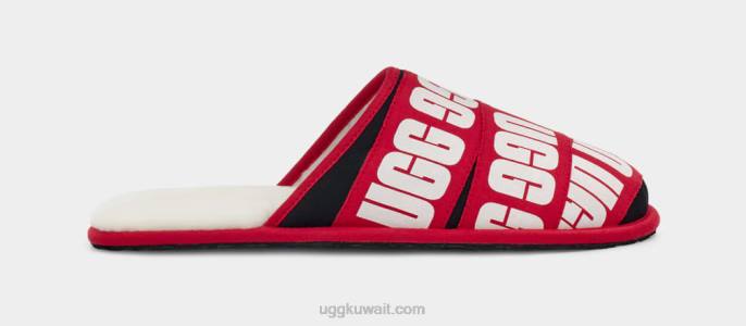 جرجر الرسم الفرقة أحمر / أسود / أبيض رجال UGG 08HB1597