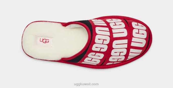 جرجر الرسم الفرقة أحمر / أسود / أبيض رجال UGG 08HB1597