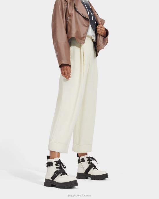 ربط الحذاء أشتون أبيض نحيف UGG 08HB15