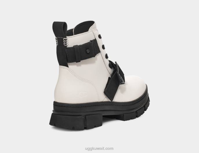 ربط الحذاء أشتون أبيض نحيف UGG 08HB15