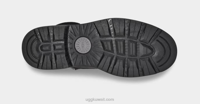 بيلتمور منتصف التمهيد اصبع القدم عادي جلد أسود رجال UGG 08HB1604