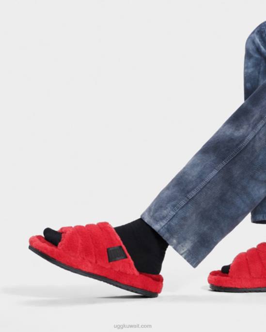 زغب لك زغب السامبا الأحمر رجال UGG 08HB1627