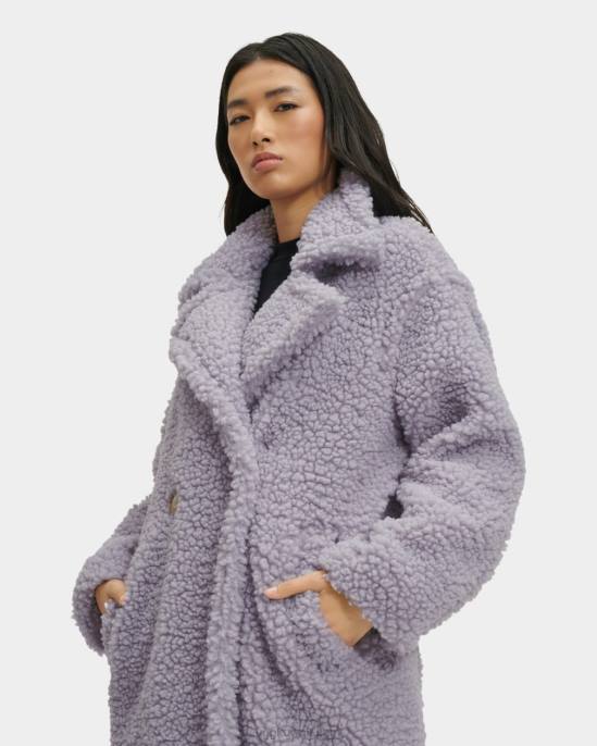 معطف طويل تيدي جيرترود رمادي غائم نحيف UGG 08HB168