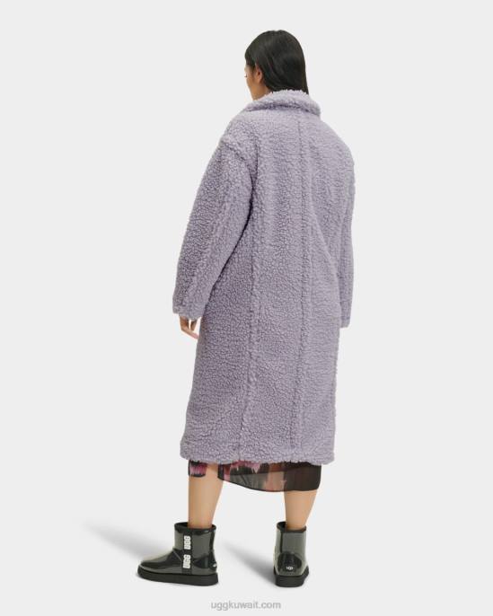 معطف طويل تيدي جيرترود رمادي غائم نحيف UGG 08HB168