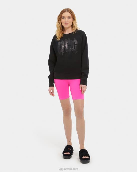 شعار الترتر مادلين أسود نحيف UGG 08HB178