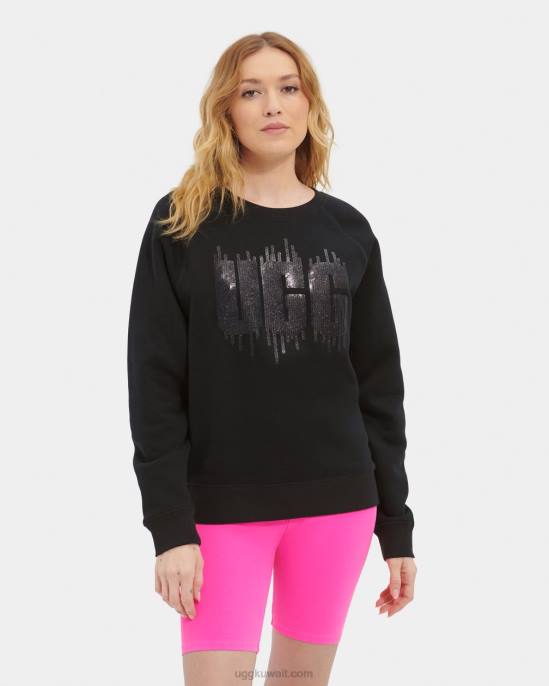 شعار الترتر مادلين أسود نحيف UGG 08HB178