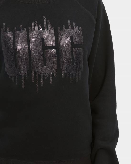 شعار الترتر مادلين أسود نحيف UGG 08HB178