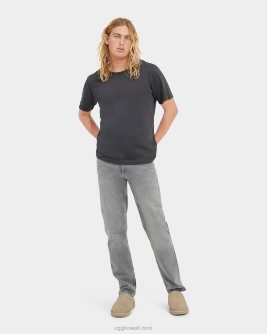 كوري قصيرة الأكمام المحملة الرماد الداكن رجال UGG 08HB1850