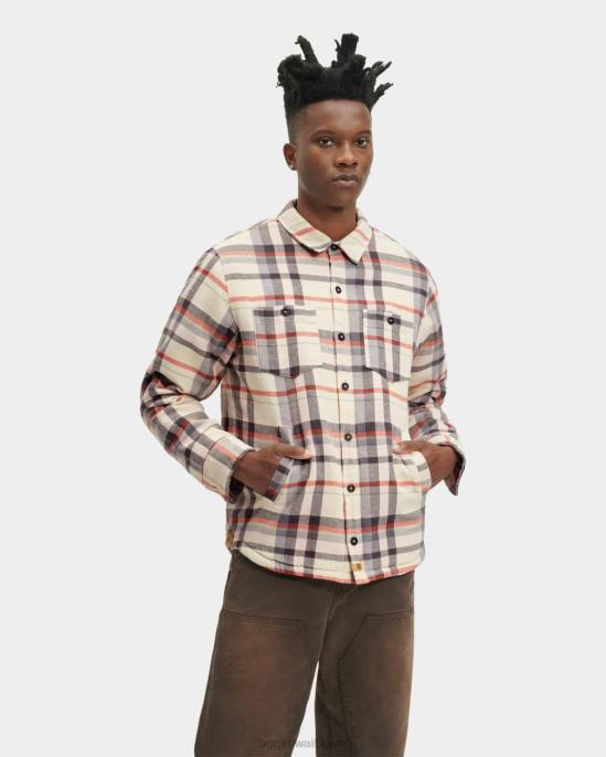 جاكيت قميص براكستون منقوش زهر اللوتس متعدد رجال UGG 08HB1877