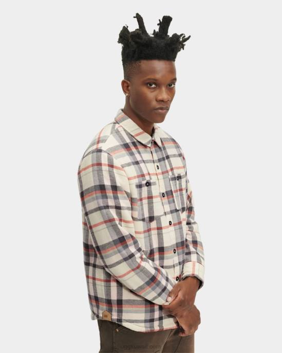 جاكيت قميص براكستون منقوش زهر اللوتس متعدد رجال UGG 08HB1877