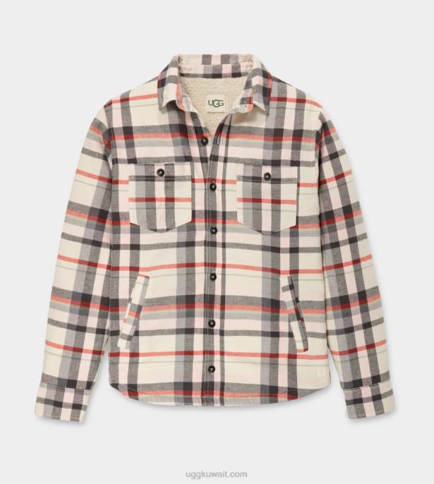 جاكيت قميص براكستون منقوش زهر اللوتس متعدد رجال UGG 08HB1877