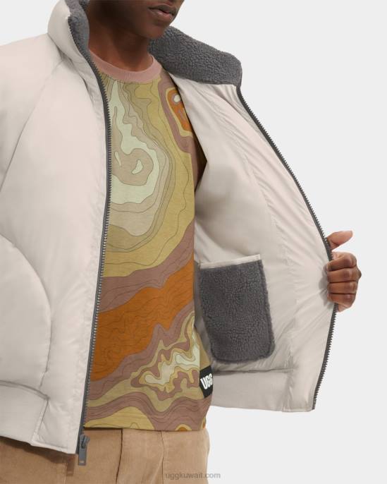 سترة داميون شيربا منفوخة سحاب رجال UGG 08HB1891