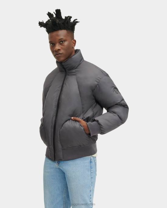 سترة داميون شيربا منفوخة الرماد الداكن رجال UGG 08HB1892