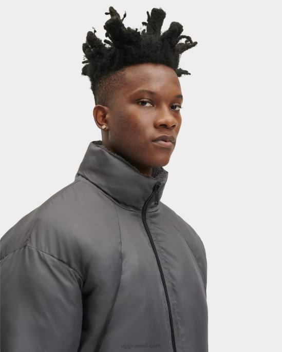 سترة داميون شيربا منفوخة الرماد الداكن رجال UGG 08HB1892