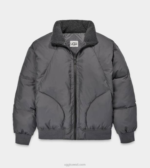 سترة داميون شيربا منفوخة الرماد الداكن رجال UGG 08HB1892