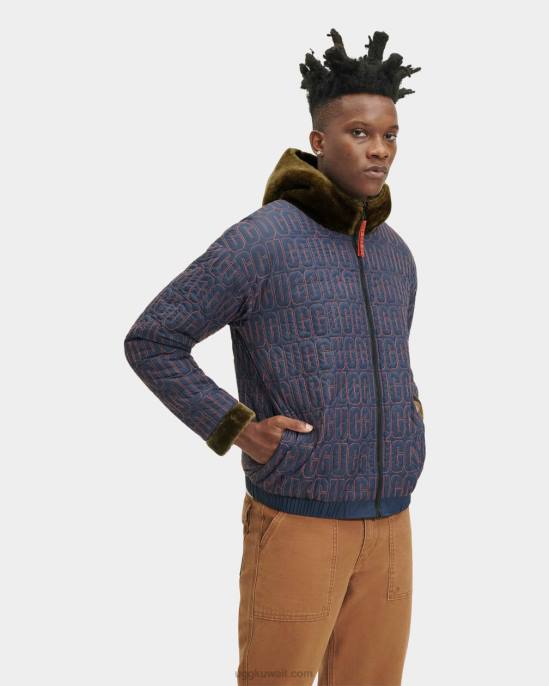 جاكيت كايرو فرو صناعي زيتون محترق رجال UGG 08HB1903