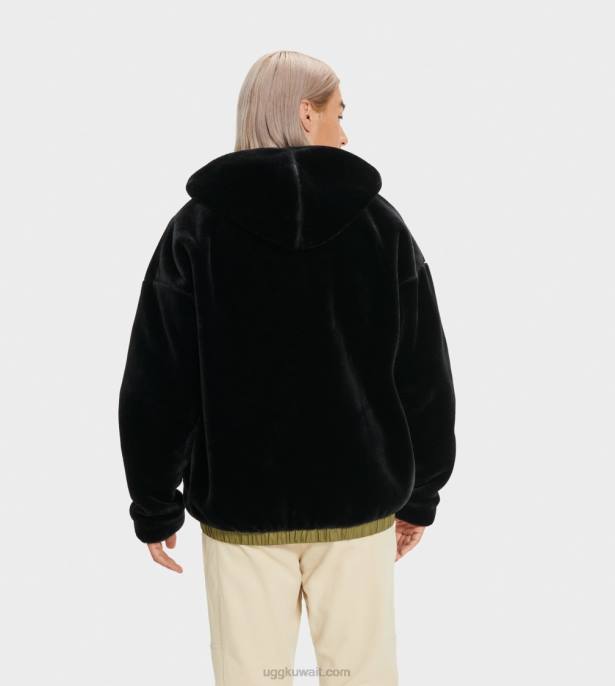 جاكيت كايرو فرو صناعي أسود رجال UGG 08HB1904