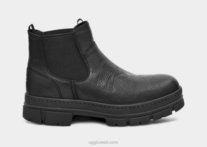 سكاي فيو تشيلسي جلد أسود رجال UGG 08HB193