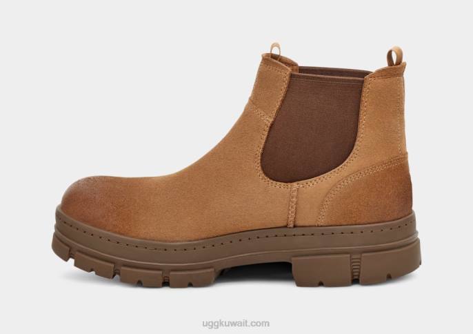 سكاي فيو تشيلسي من جلد الغزال سويدي الكستناء رجال UGG 08HB194
