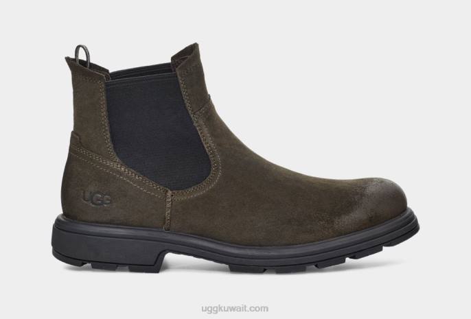 بيلتمور تشيلسي جلد الغزال الزيتون الداكن رجال UGG 08HB199