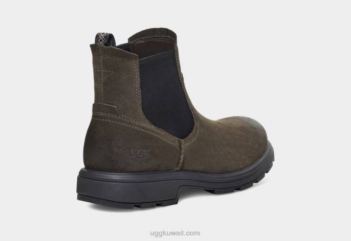بيلتمور تشيلسي جلد الغزال الزيتون الداكن رجال UGG 08HB199
