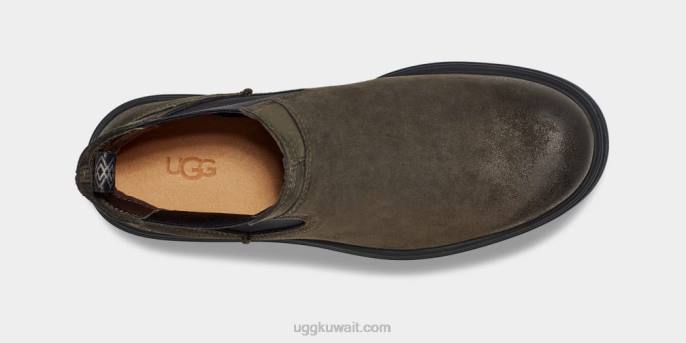بيلتمور تشيلسي جلد الغزال الزيتون الداكن رجال UGG 08HB199