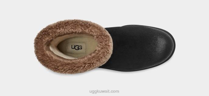 صفعة هاريسون جلد الغزال الأسود نحيف UGG 08HB2044