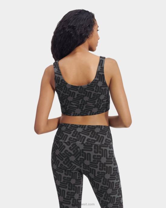 زايلي براليت حرف واحد فقط حرف واحد فقط رسومي أسود نحيف UGG 08HB2059