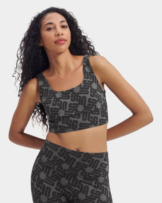 زايلي براليت حرف واحد فقط حرف واحد فقط رسومي أسود نحيف UGG 08HB2059