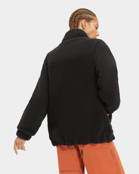 سترة راكيل أسود / كريم نحيف UGG 08HB2067