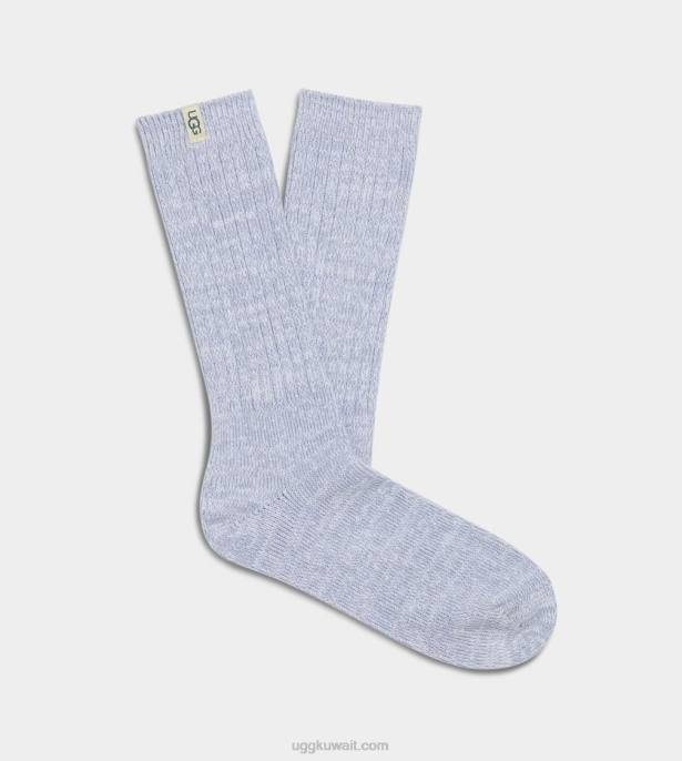 ضلع متماسكة طاقم جورب مترهل الأزرق الأيسلندي نحيف UGG 08HB2106