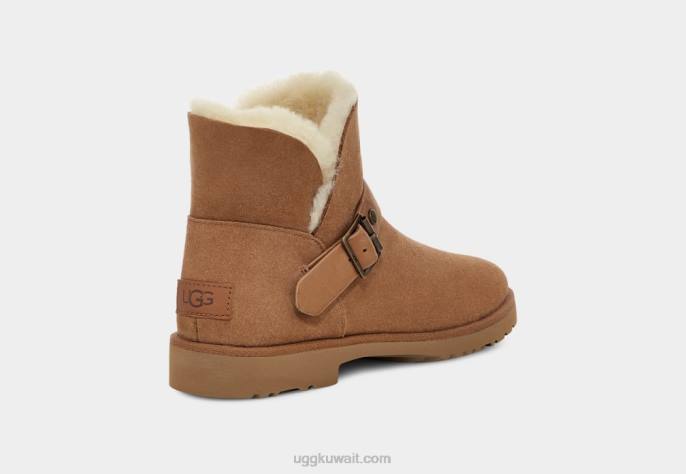 مشبك قصير بشكل رومانسي كستناء نحيف UGG 08HB2129