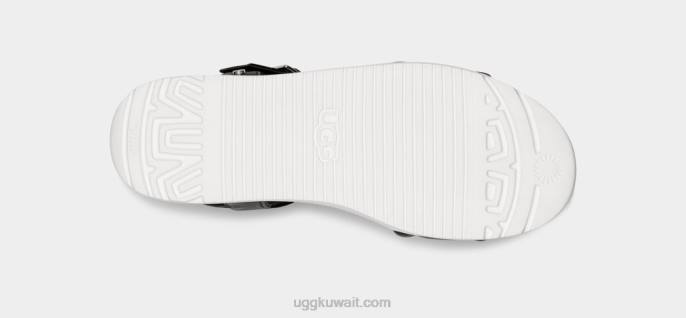 حزام الكاحل زين جلد أسود نحيف UGG 08HB2130