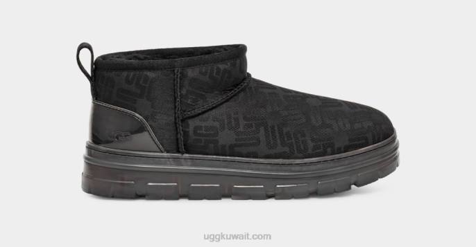 كلاسيك مونوغرام الترا ميني أسود نحيف UGG 08HB2136