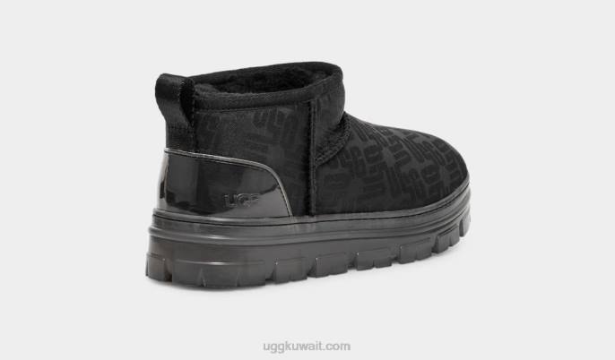 كلاسيك مونوغرام الترا ميني أسود نحيف UGG 08HB2136