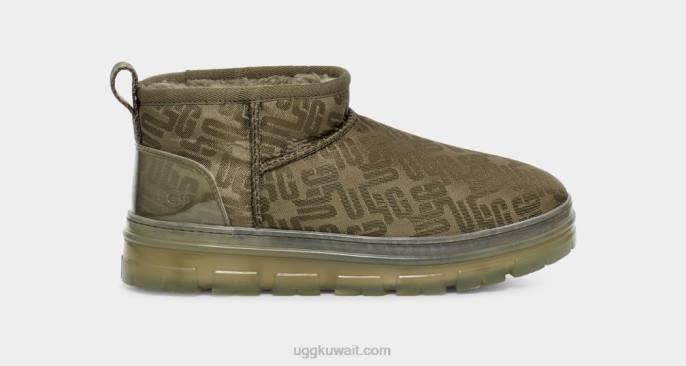 كلاسيك مونوغرام الترا ميني زيتون محترق نحيف UGG 08HB2137