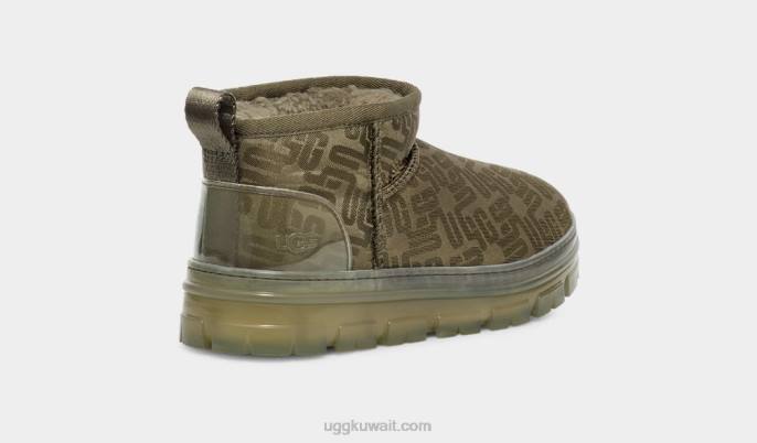 كلاسيك مونوغرام الترا ميني زيتون محترق نحيف UGG 08HB2137