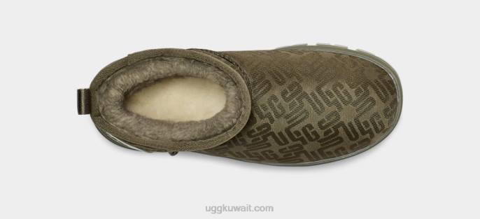 كلاسيك مونوغرام الترا ميني زيتون محترق نحيف UGG 08HB2137