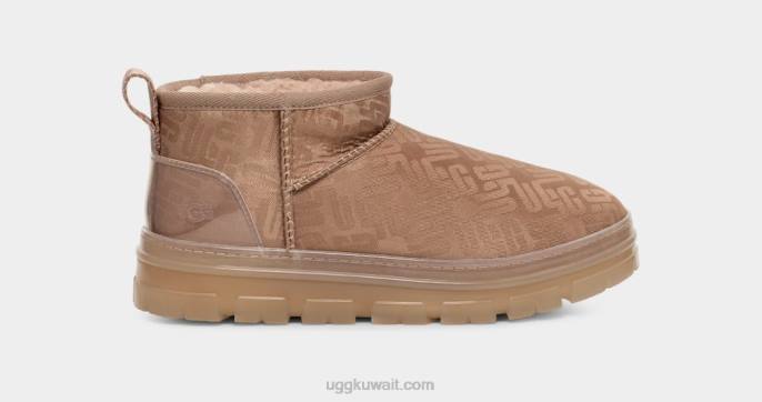 كلاسيك مونوغرام الترا ميني تان غراي نحيف UGG 08HB2138