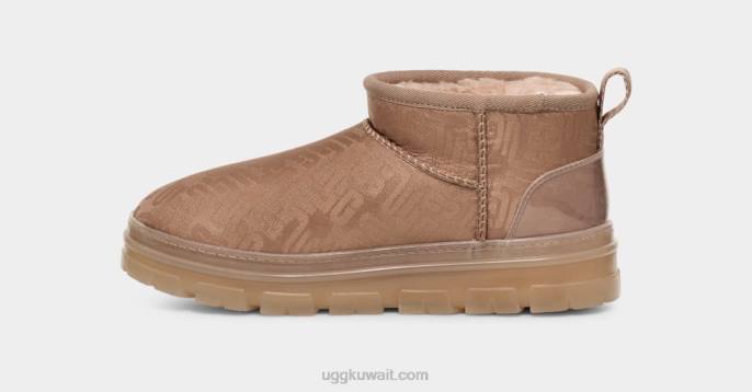 كلاسيك مونوغرام الترا ميني تان غراي نحيف UGG 08HB2138
