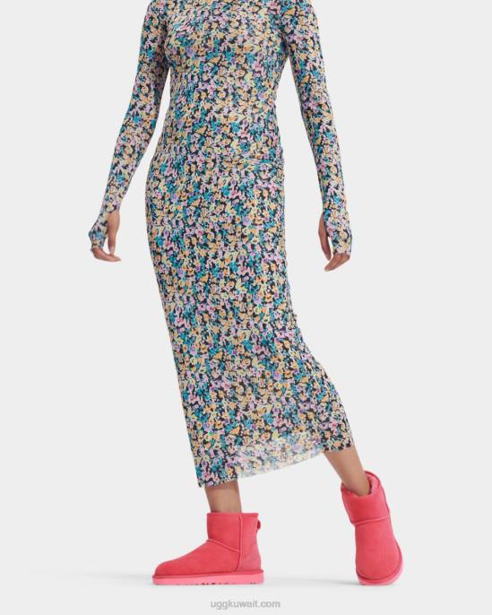 حذاء كلاسيك ميني الثاني وردي وردي نحيف UGG 08HB2149