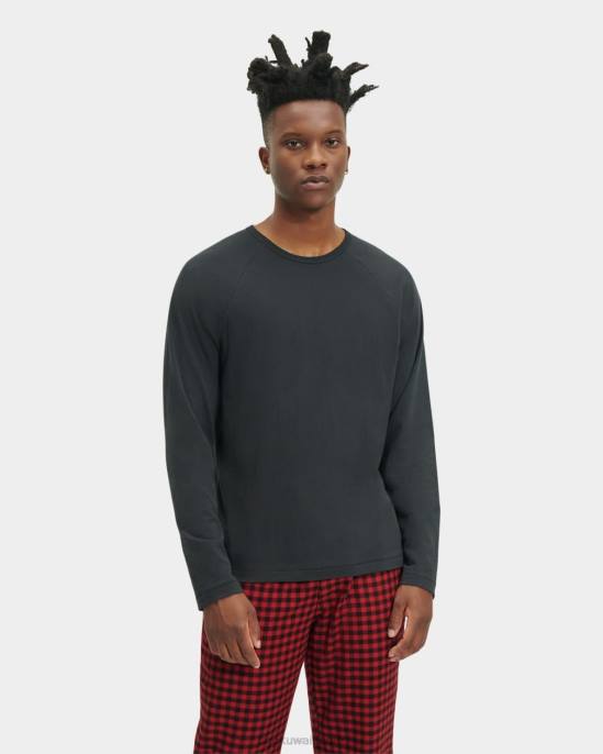 طقم بيجامة شتاينر مع صندوق هدايا شيك أسود / أحمر رجال UGG 08HB2205