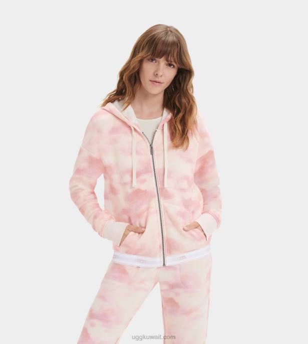 هوديي سينا ​​مضغوط صبغ ربطة عنق زهرة اللوتس نحيف UGG 08HB2242