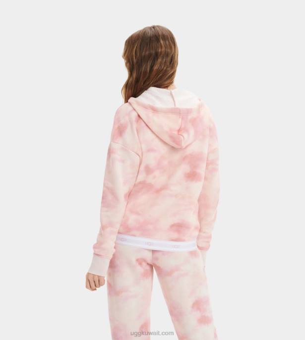 هوديي سينا ​​مضغوط صبغ ربطة عنق زهرة اللوتس نحيف UGG 08HB2242