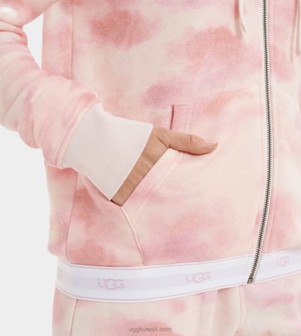 هوديي سينا ​​مضغوط صبغ ربطة عنق زهرة اللوتس نحيف UGG 08HB2242