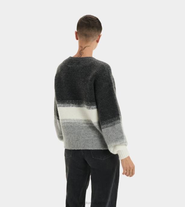 سترة أليسا بياقة مستديرة أسود متعدد نحيف UGG 08HB2260