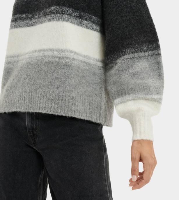 سترة أليسا بياقة مستديرة أسود متعدد نحيف UGG 08HB2260