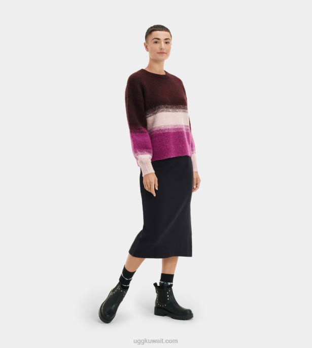 سترة أليسا بياقة مستديرة خشب الورد متعدد نحيف UGG 08HB2261