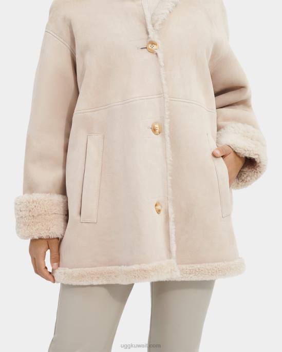 جاكيت شيرلنج بوجهين من فايدون رمل نحيف UGG 08HB2268