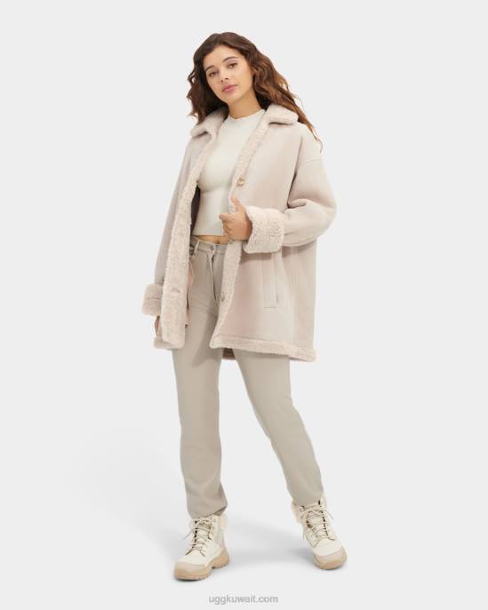 جاكيت شيرلنج بوجهين من فايدون رمل نحيف UGG 08HB2268